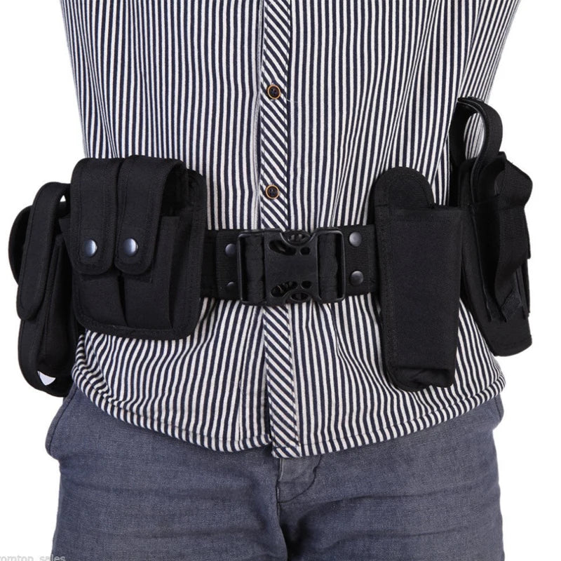 Tactical 10-in-1 Survival Belt Set – Holster & Tools for Any Mission