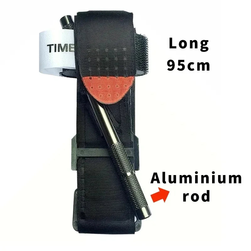 First Aid Kit with Tourniquet & Survival Gear Pouch