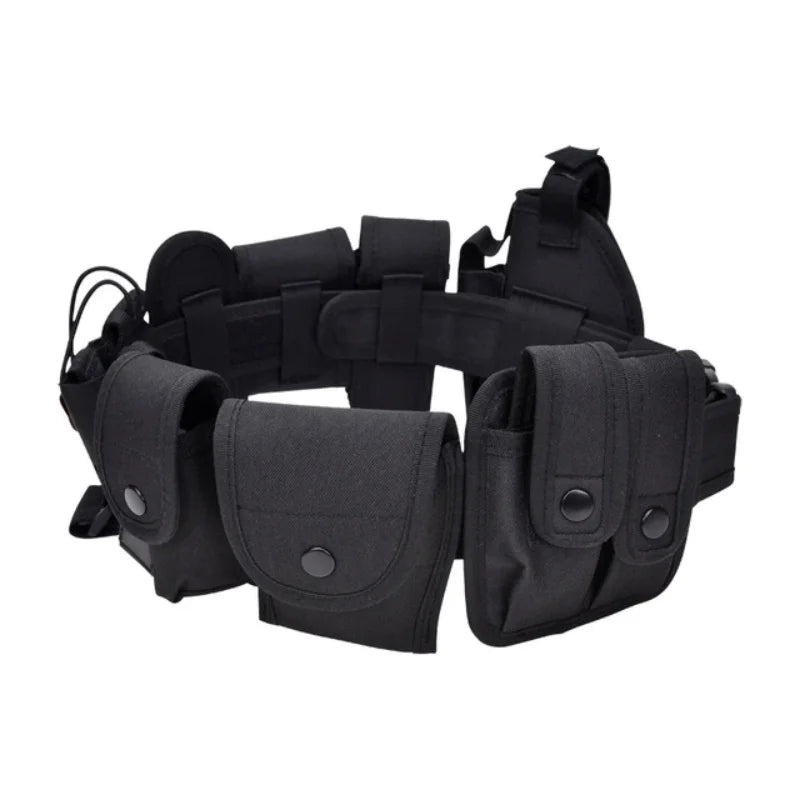 Tactical 10-in-1 Survival Belt Set – Holster & Tools for Any Mission