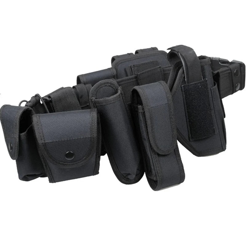 Tactical 10-in-1 Survival Belt Set – Holster & Tools for Any Mission