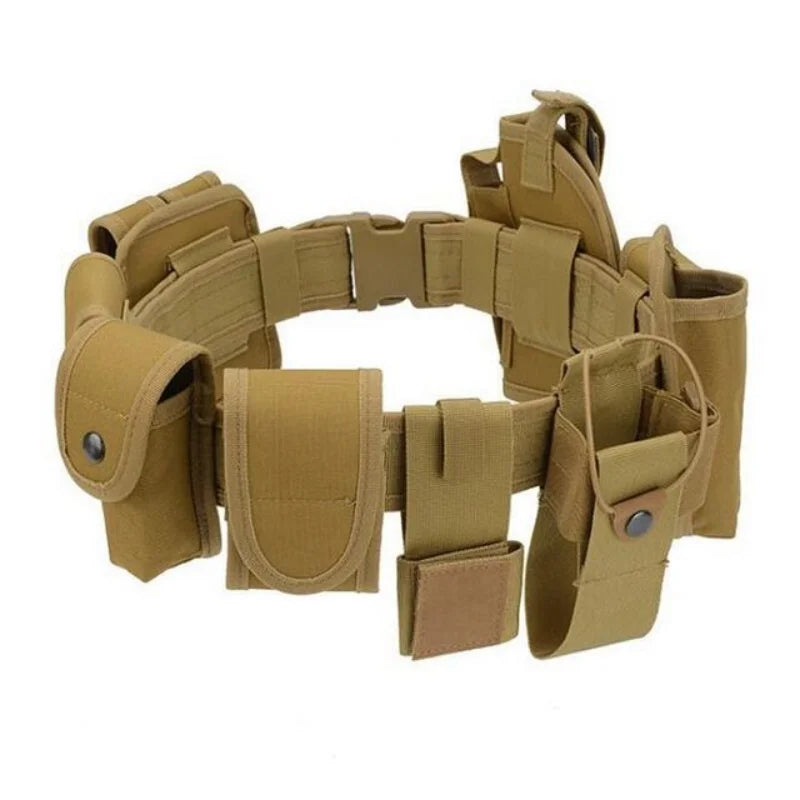 Tactical 10-in-1 Survival Belt Set – Holster & Tools for Any Mission