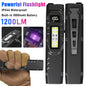 Rechargeable Tactical Flashlight + UV Light