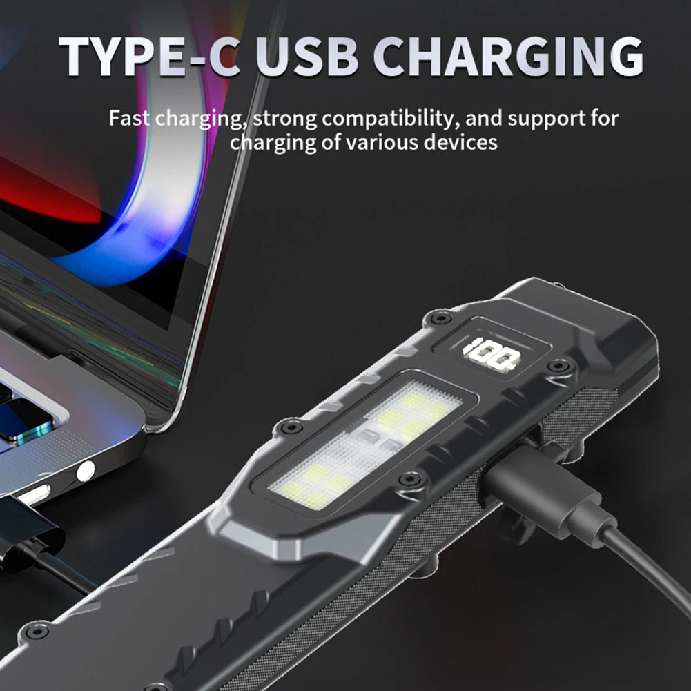 Rechargeable Tactical Flashlight + UV Light
