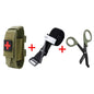 First Aid Kit with Tourniquet & Survival Gear Pouch