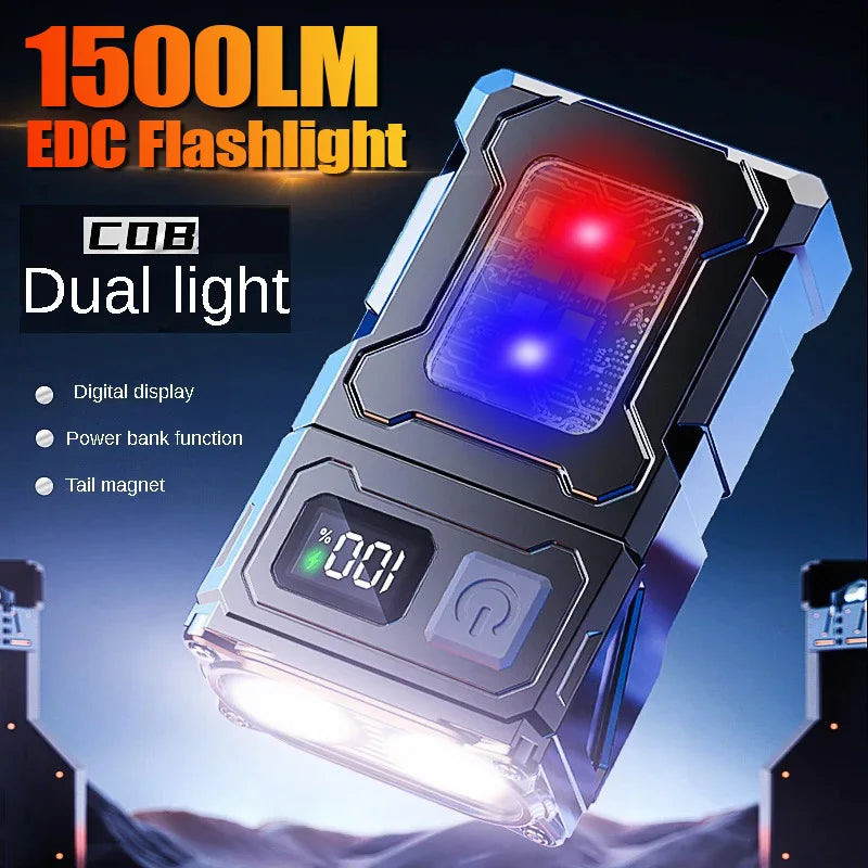 Mini Tactical Flashlight – 1500LM USB Rechargeable