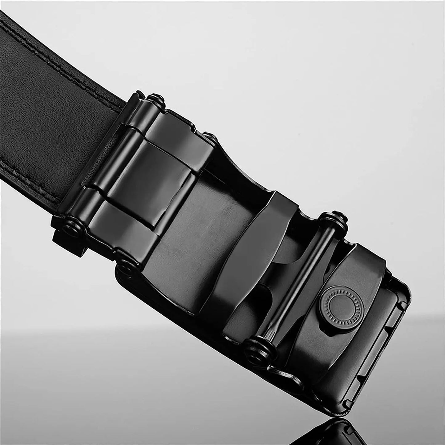 Leather Belt Metal Automatic Buckle Belt