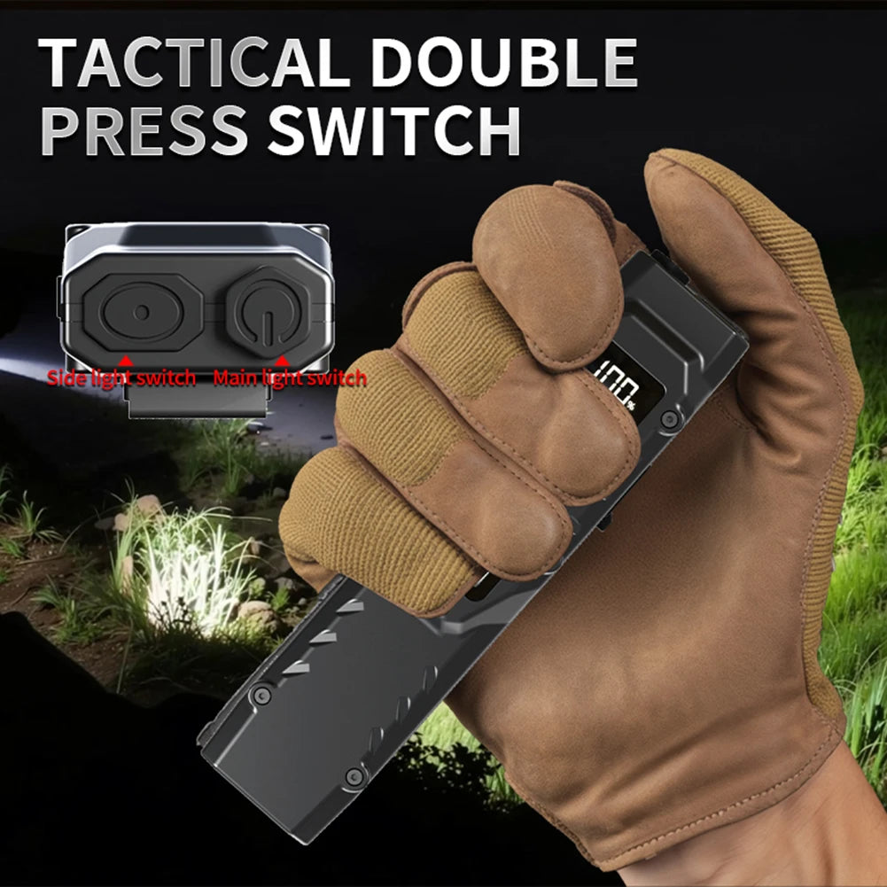 Rechargeable Tactical Flashlight + UV Light